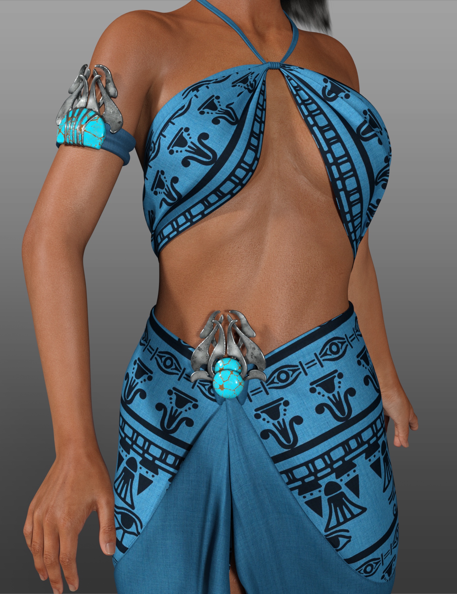 dForce Blue Nile Outfit Textures by: 3D-GHDesignSade, 3D Models by Daz 3D