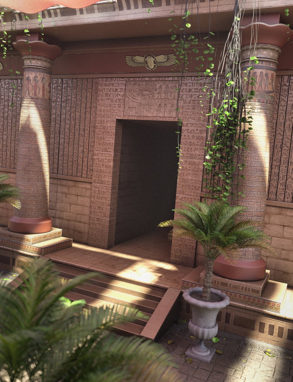 Hypostyle Hallway by: Merlin Studios, 3D Models by Daz 3D