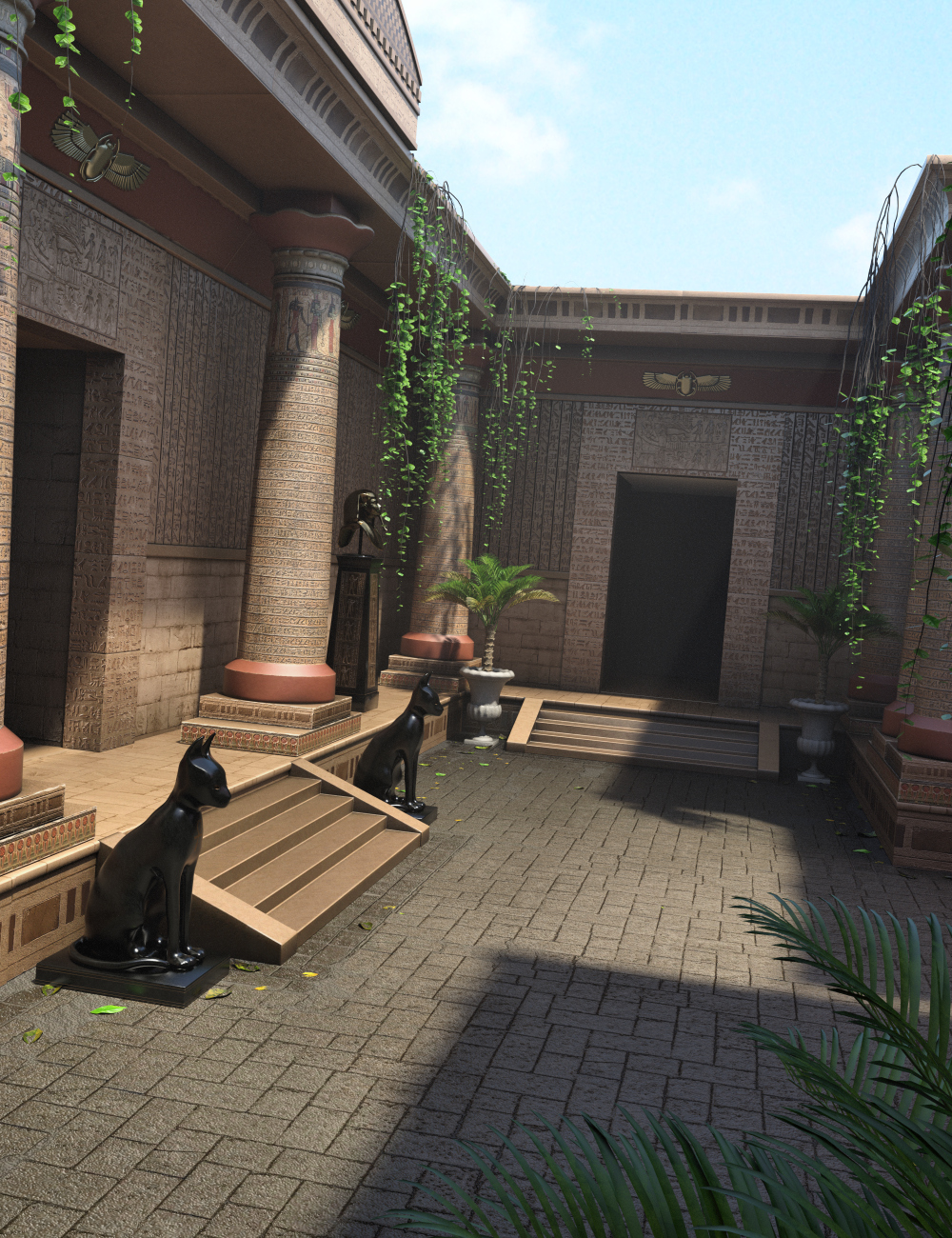 Hypostyle Hallway Hypostyle Hallway by: Merlin Studios, 3D Models by Daz 3D