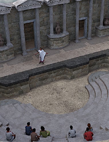 Amphitheatre by: Silent Winter, 3D Models by Daz 3D