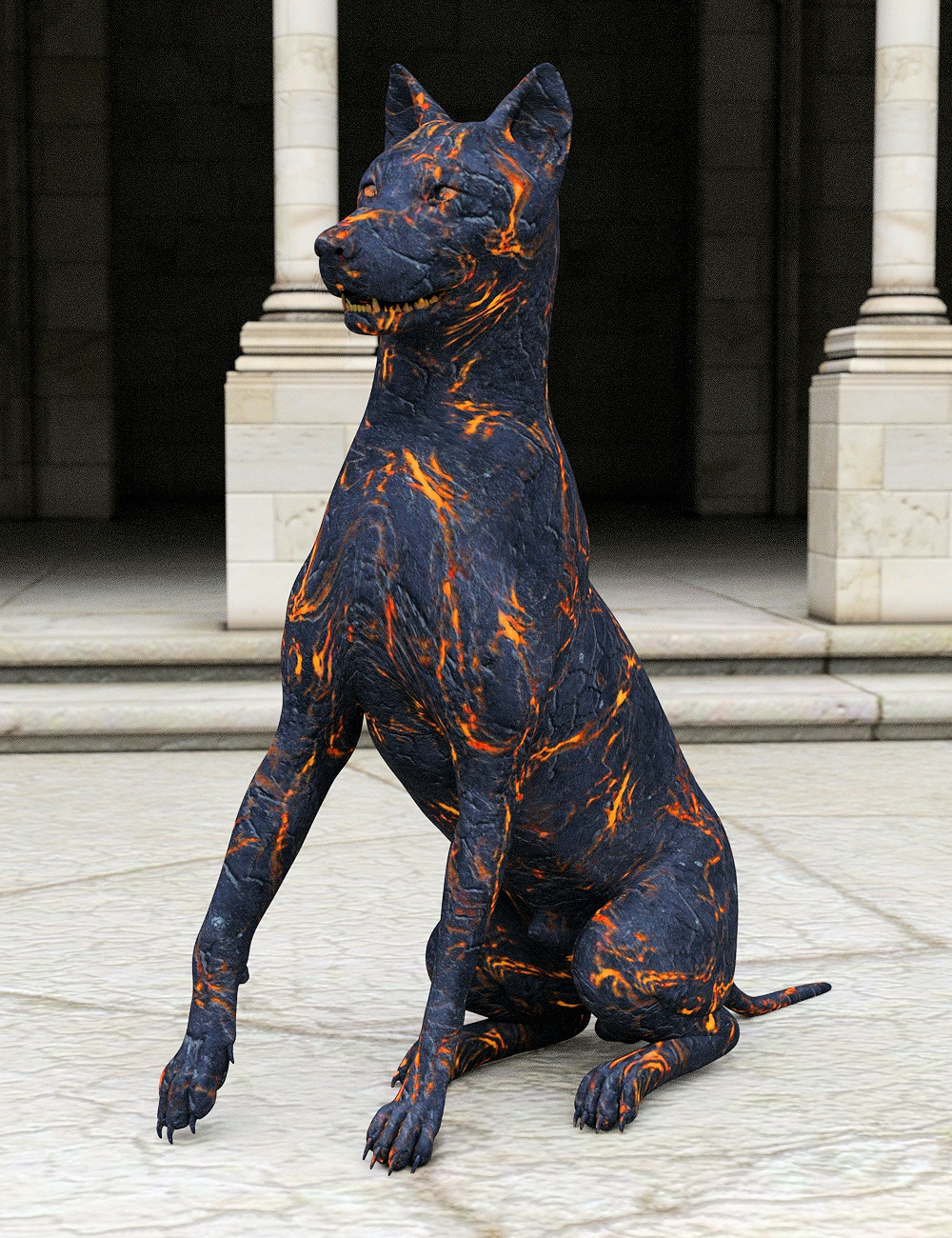Elemental Companions for Dog 8 by: Khory, 3D Models by Daz 3D