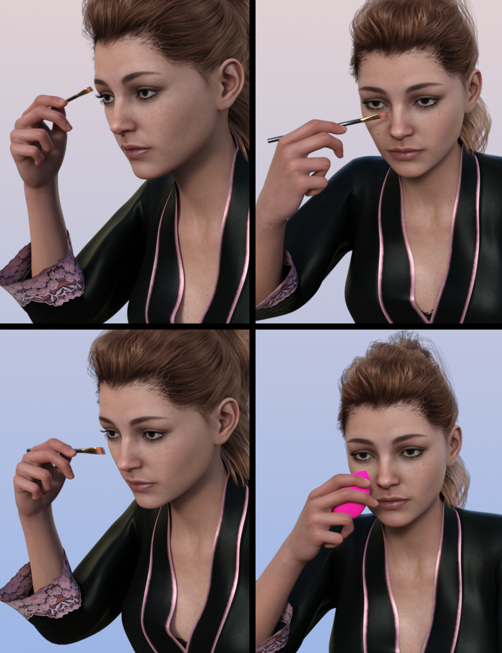 Complete Beauty Collection: Poses by: Sylvan, 3D Models by Daz 3D