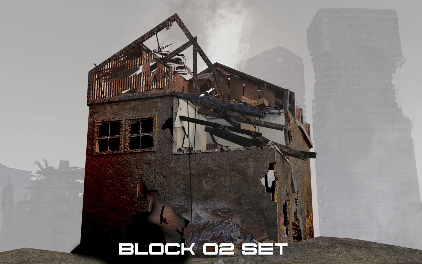 Post Apocalyptic Zone by: Ansiko, 3D Models by Daz 3D