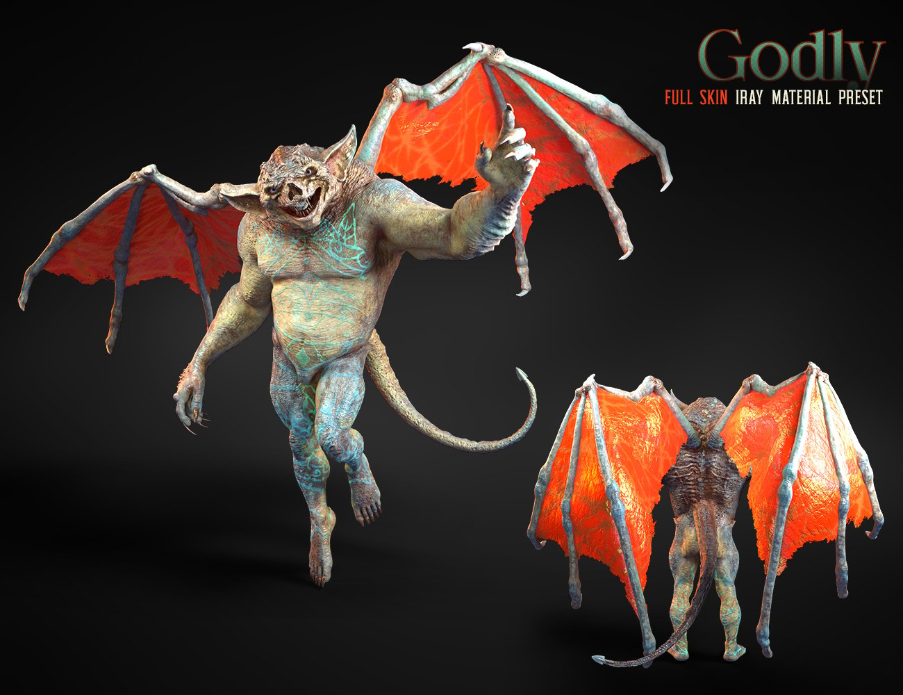 Gargoyle's Alternate Skins by: EsidFenixPhoenix, 3D Models by Daz 3D