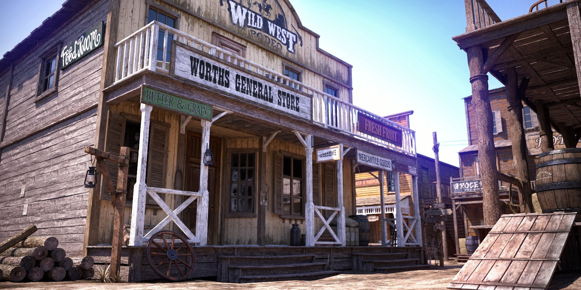 Wild West Town | Daz 3D