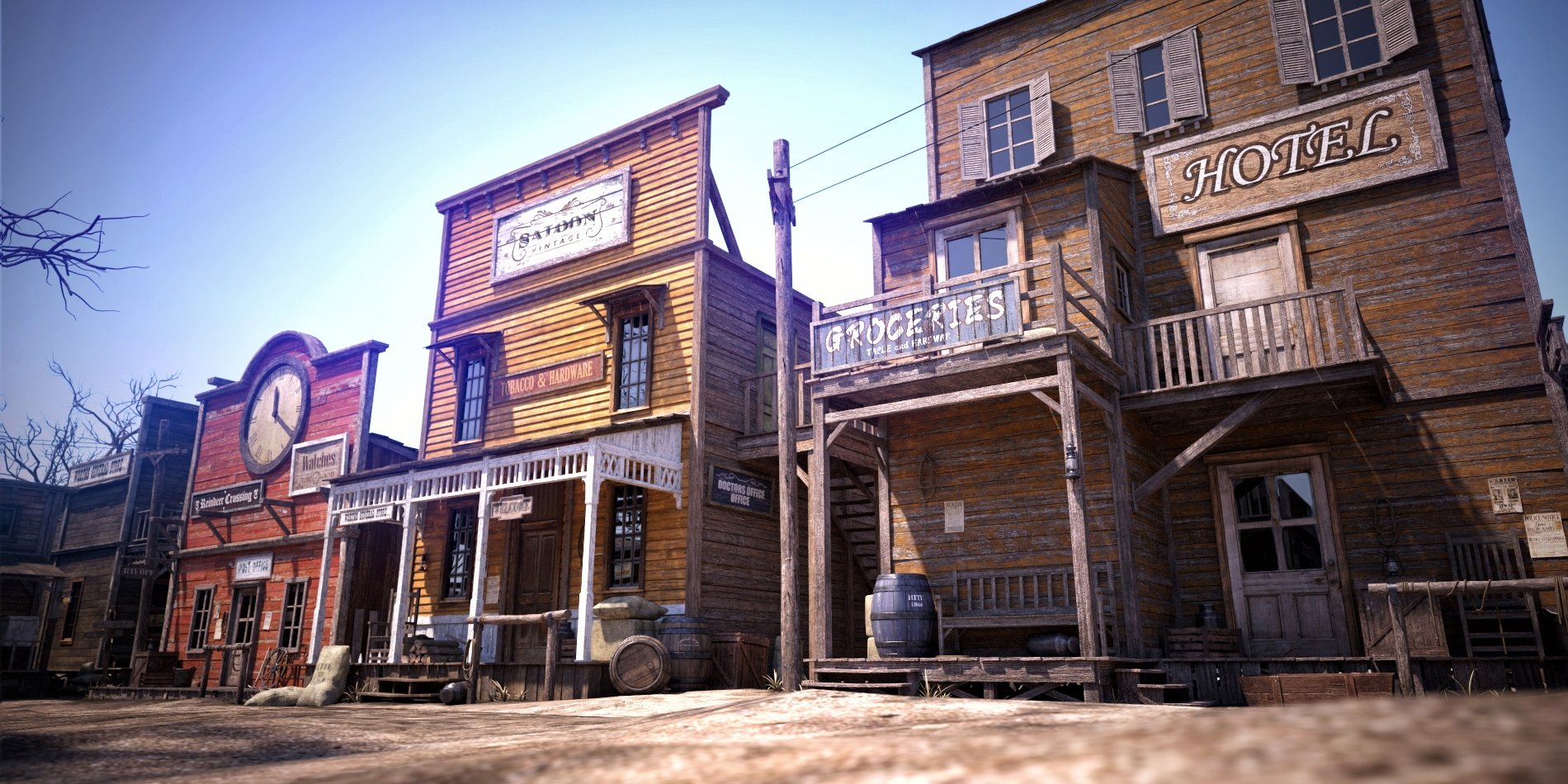 Wild West Town | Daz 3D