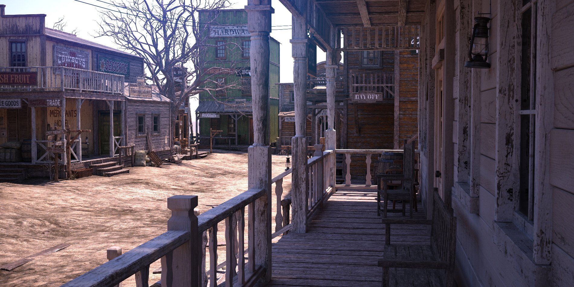 Wild West Town Daz 3d