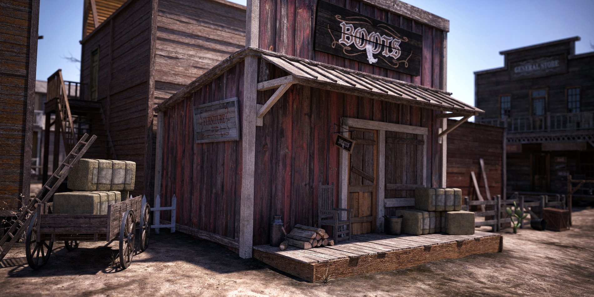 Wild West Town | Daz 3D