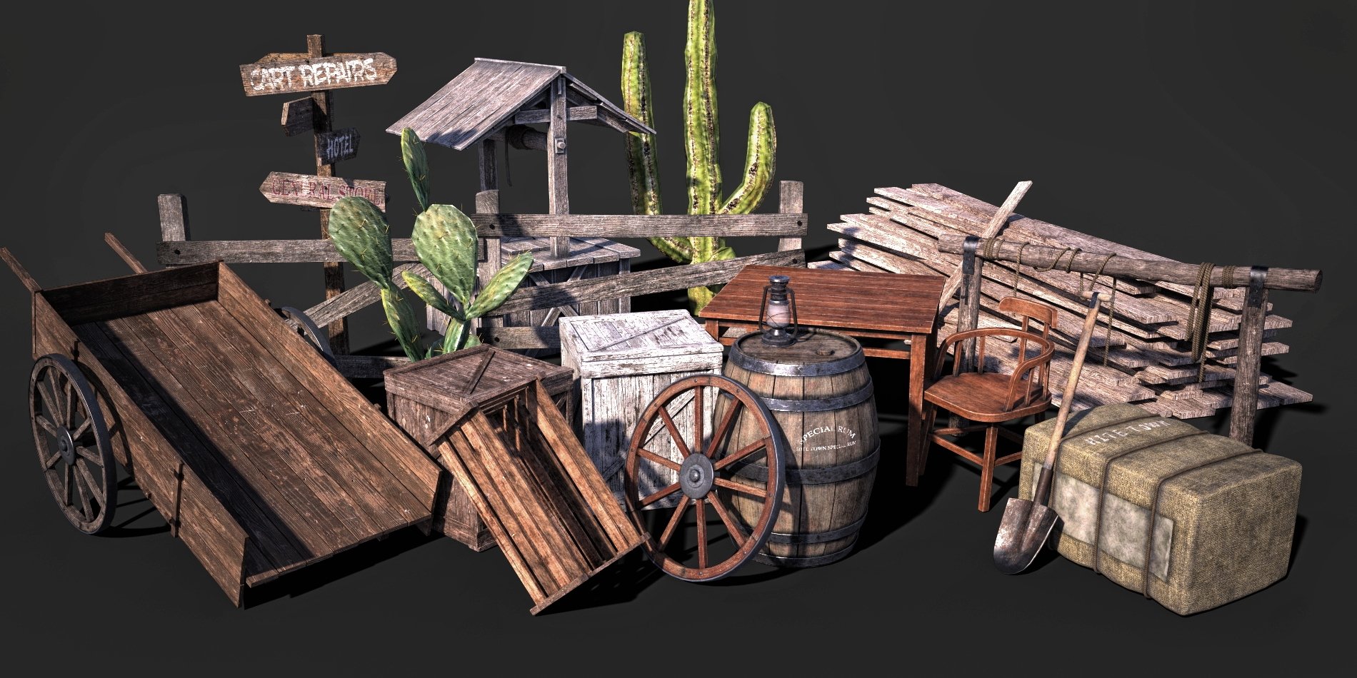 Wild West Town | Daz 3D