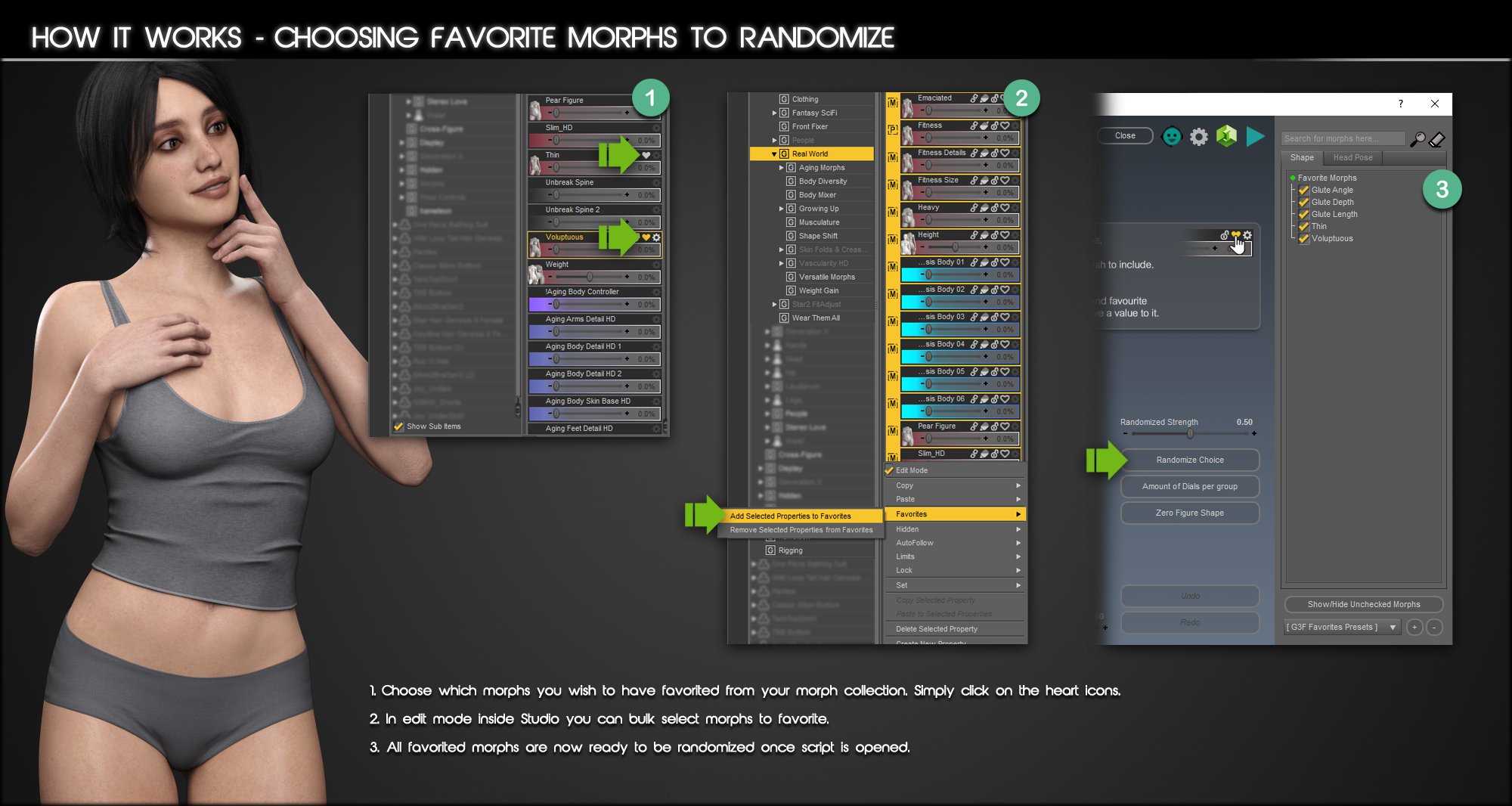 Shape Gen Plus for Genesis 3 and 8 Shape Gen Plus for Genesis 3 and 8 by: Zev0bitwelder, 3D Models by Daz 3D