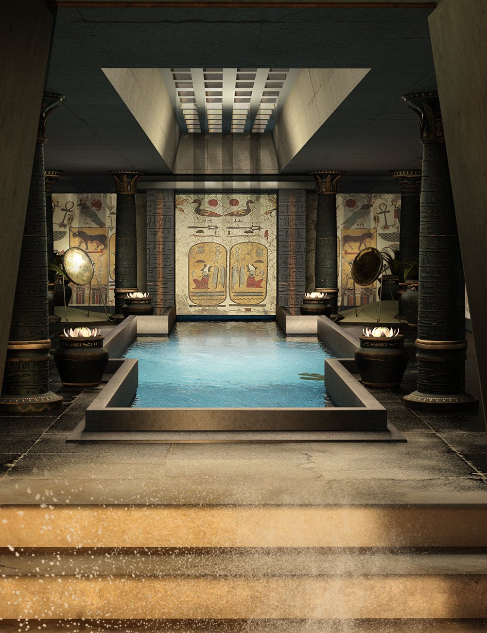 Egyptian Oasis by: The AntFarm, 3D Models by Daz 3D