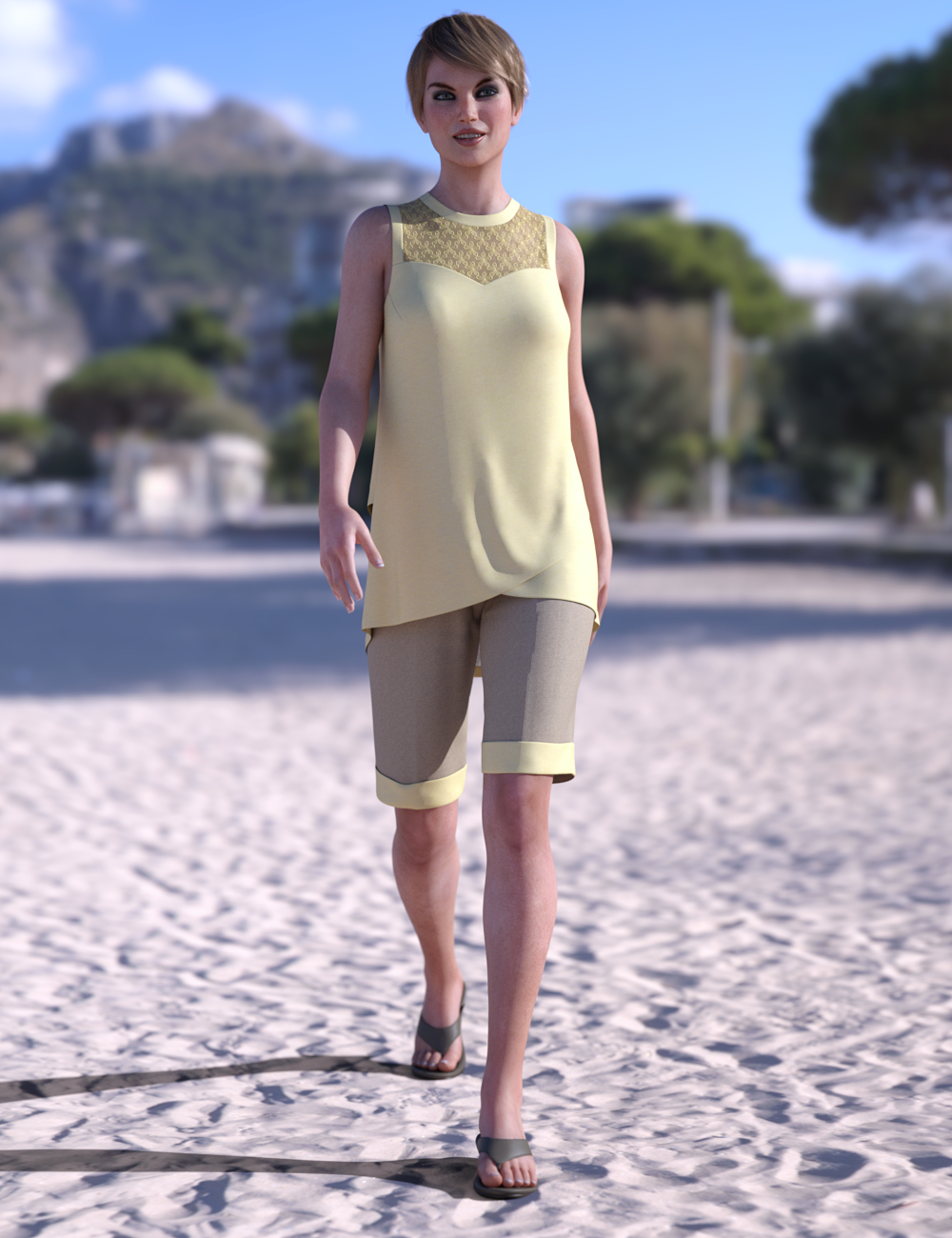dForce Bermuda Shorts Outfit for Genesis 8 Females dForce Bermuda Shorts Outfit for Genesis 8 Females by: Leviathan, 3D Models by Daz 3D