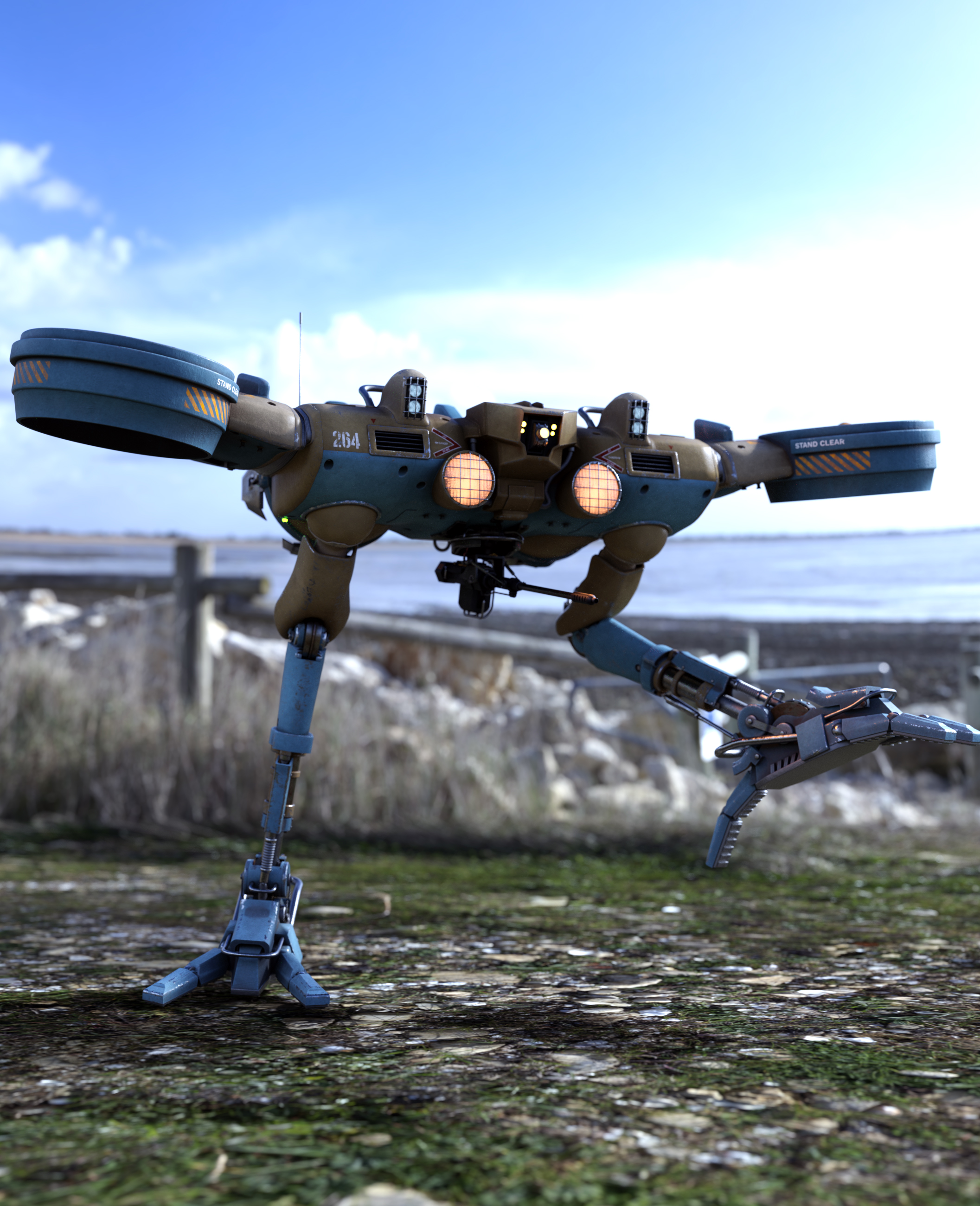AER Scout Mecha "Harpy" by: E-Arkham, 3D Models by Daz 3D