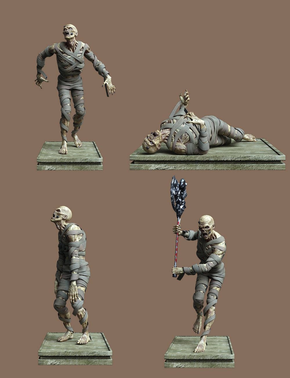 The Cursed One Poses for The Mummy HD The Cursed One Poses for The Mummy HD by: Ensary, 3D Models by Daz 3D