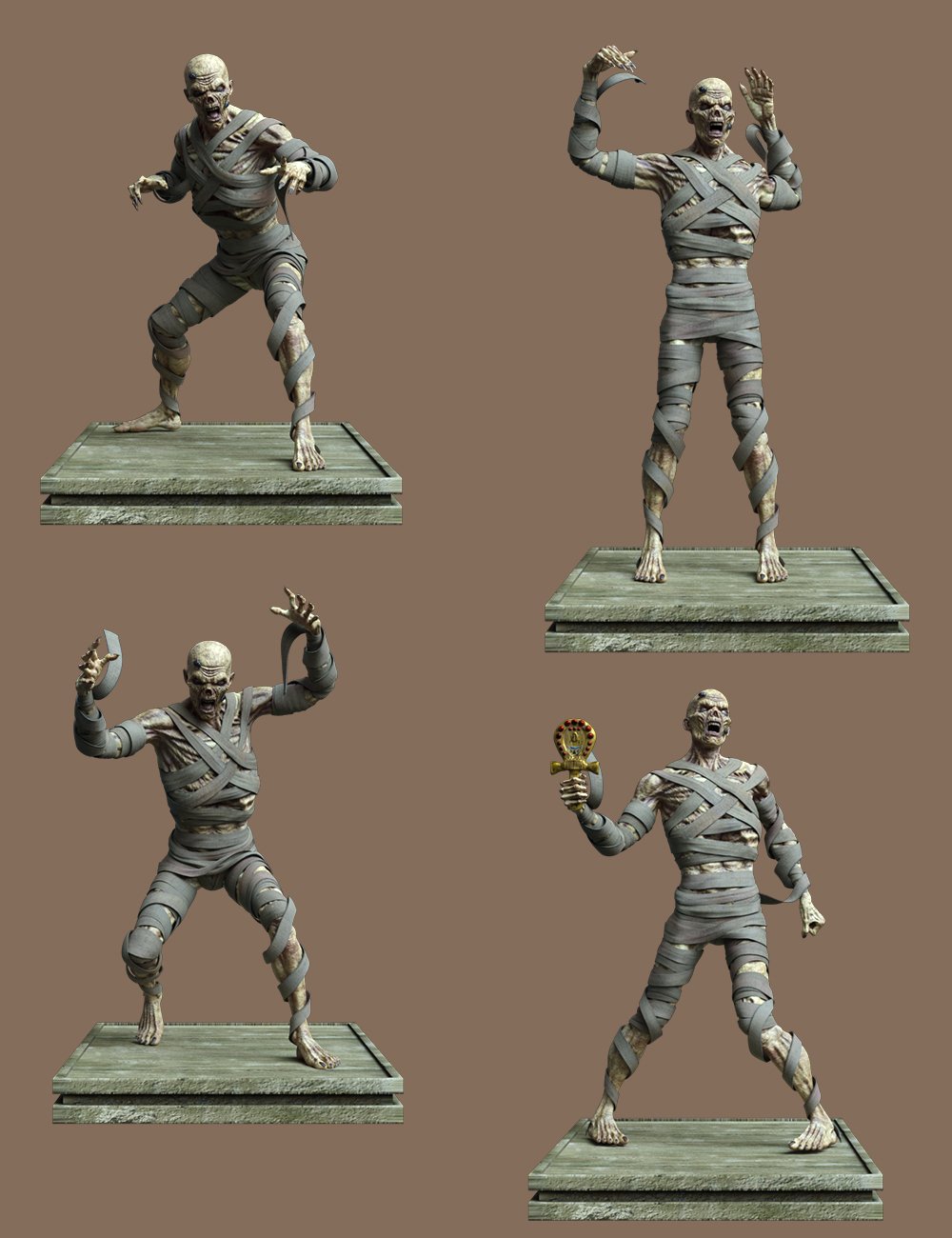 The Cursed One Poses for The Mummy HD The Cursed One Poses for The Mummy HD by: Ensary, 3D Models by Daz 3D