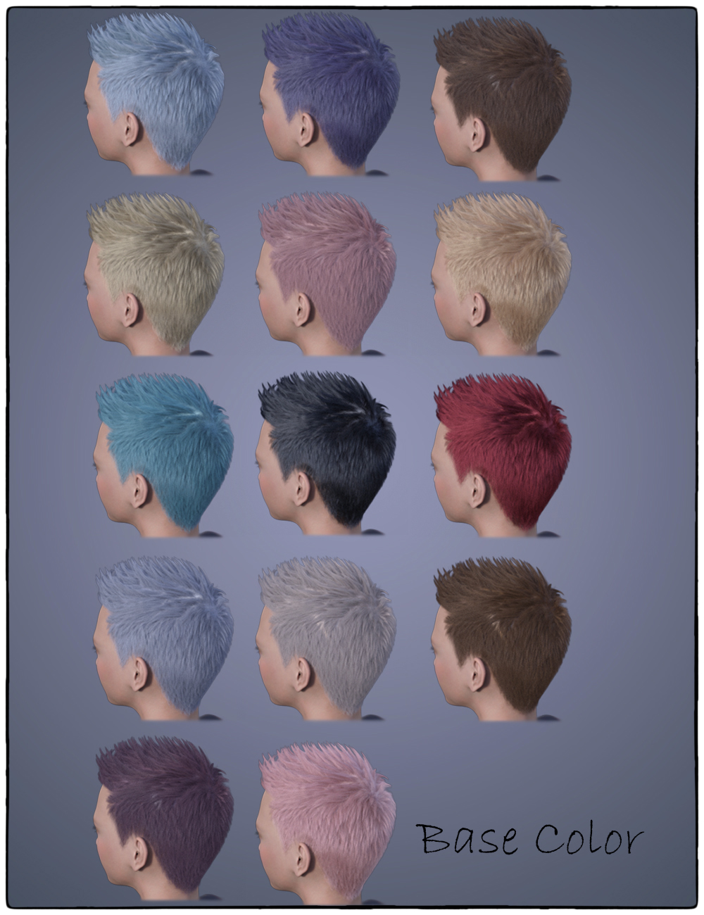 FE Short Hair Vol 2 for Genesis 8 by: FeSoul, 3D Models by Daz 3D