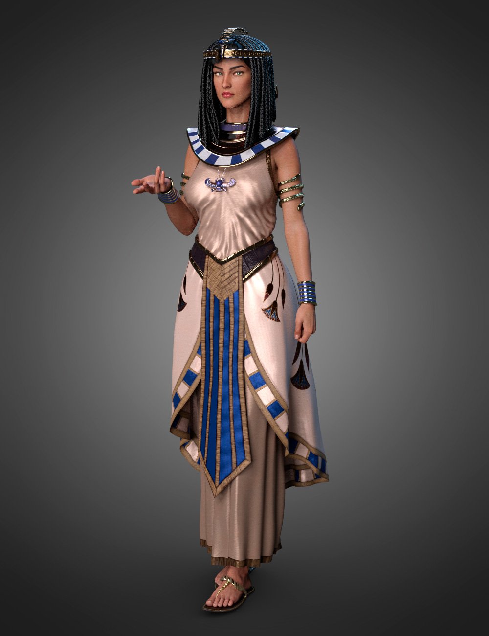 dForce Queen of Egypt Outfit for Genesis 8 Females