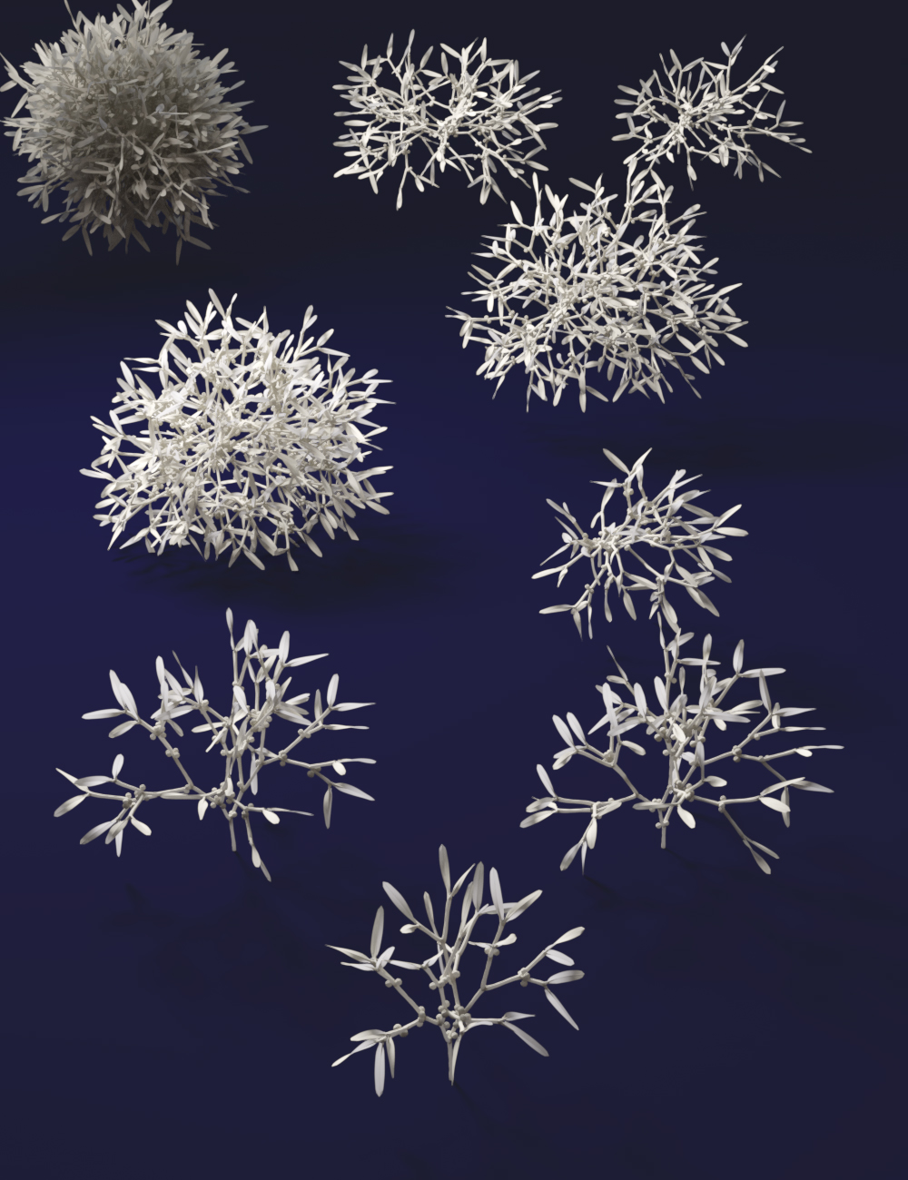 Mythic Mistletoe - Seasonal Plants and Decor Mythic Mistletoe - Seasonal Plants and Decor by: MartinJFrost, 3D Models by Daz 3D