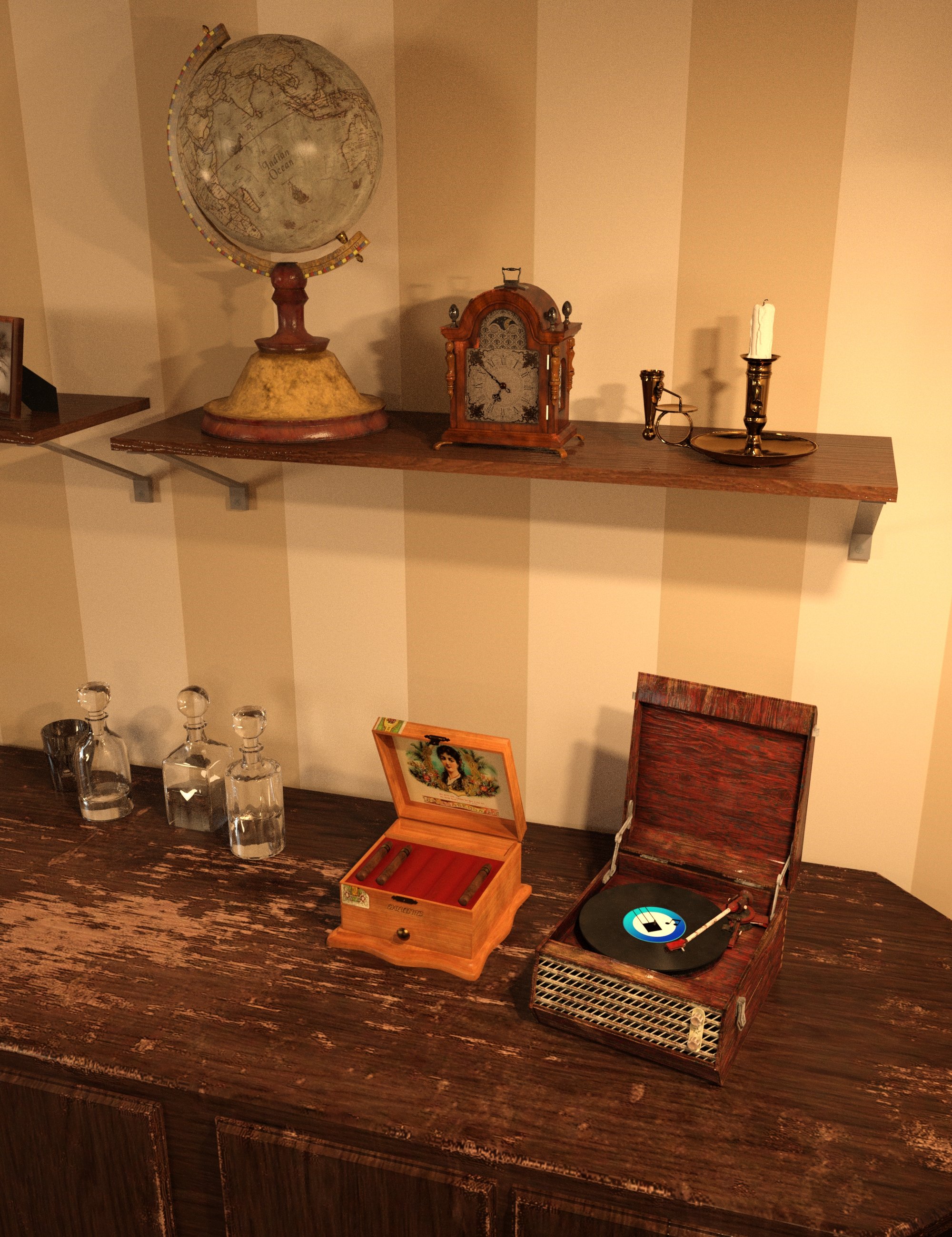 Mysterious Office Mysterious Office by: AlexSchmidt3D, 3D Models by Daz 3D