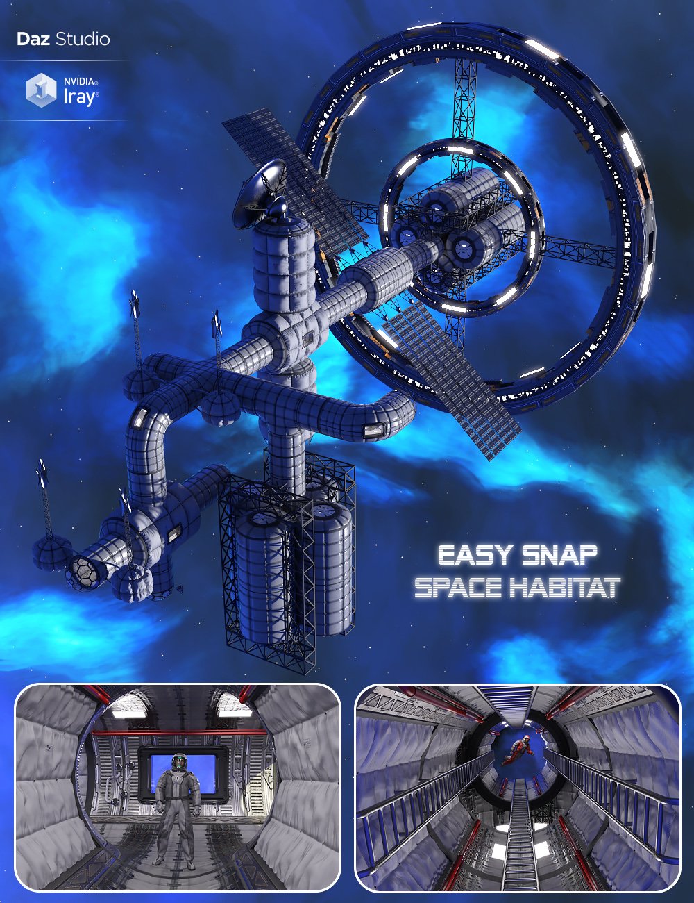 Easy Snap Space Habitat by: midnight_stories, 3D Models by Daz 3D