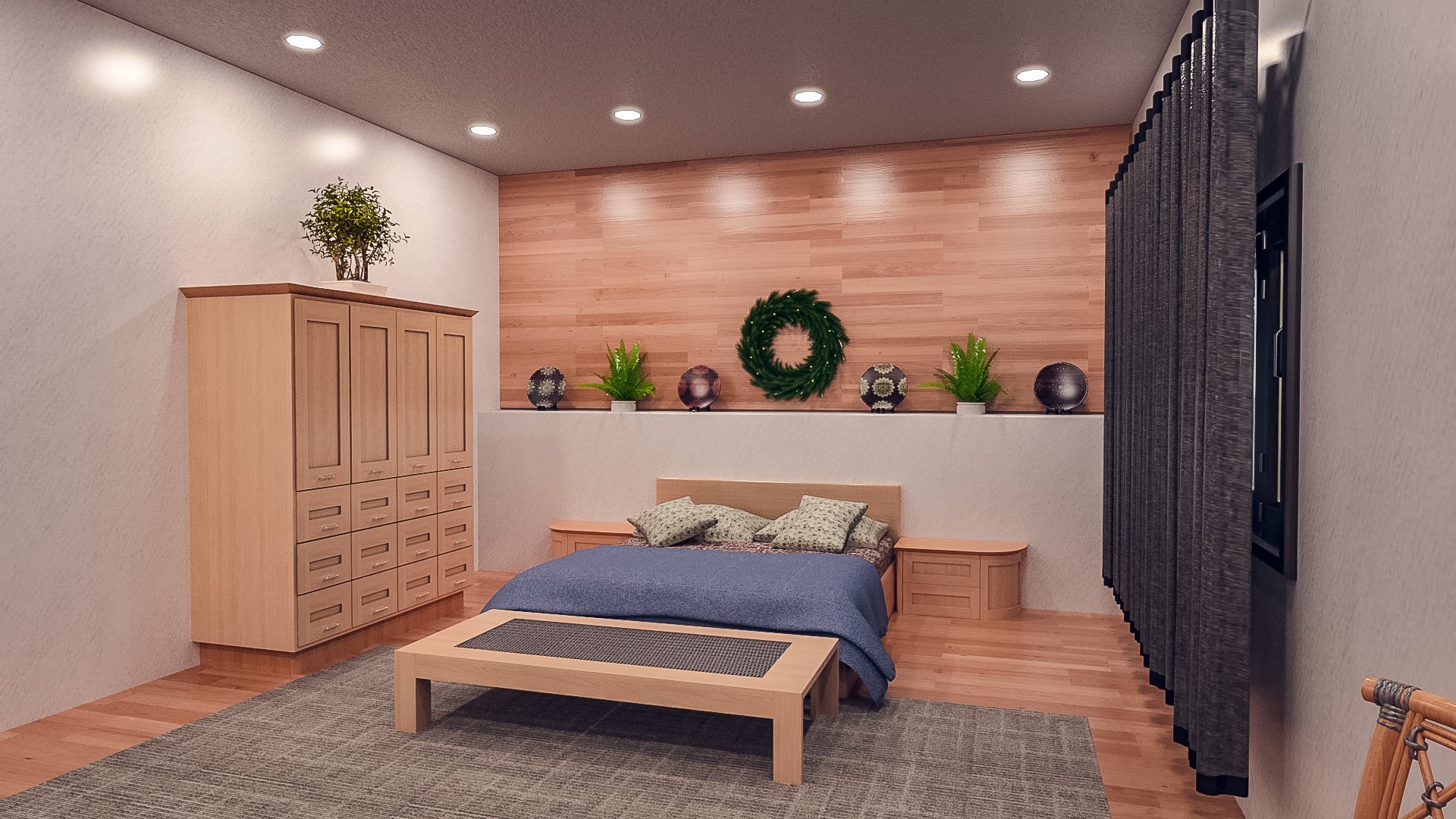 Spring Bedroom by: Tesla3dCorp, 3D Models by Daz 3D