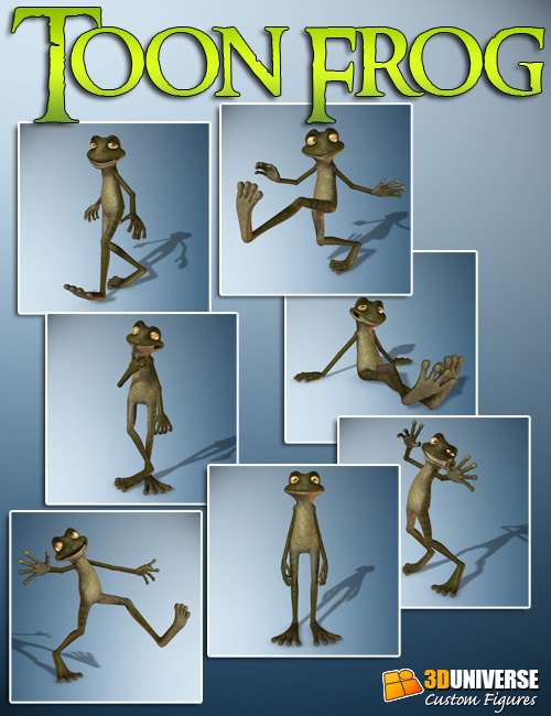 3D Universe Toon Frog 3D Universe Toon Frog by: 3D Universe, 3D Models by Daz 3D