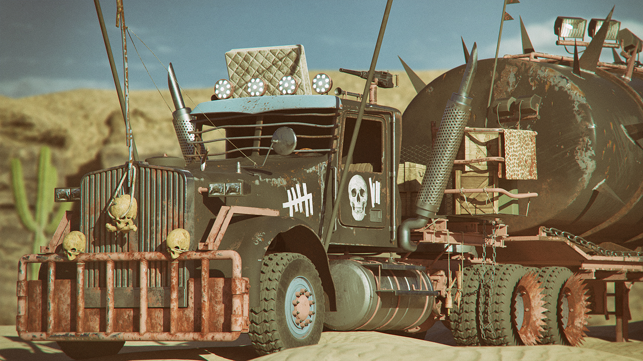 Post Apocalyptic Truck by: Mely3D, 3D Models by Daz 3D