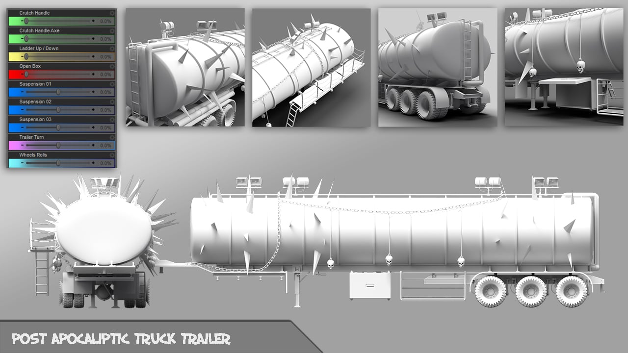 Post Apocalyptic Truck Post Apocalyptic Truck by: Mely3D, 3D Models by Daz 3D