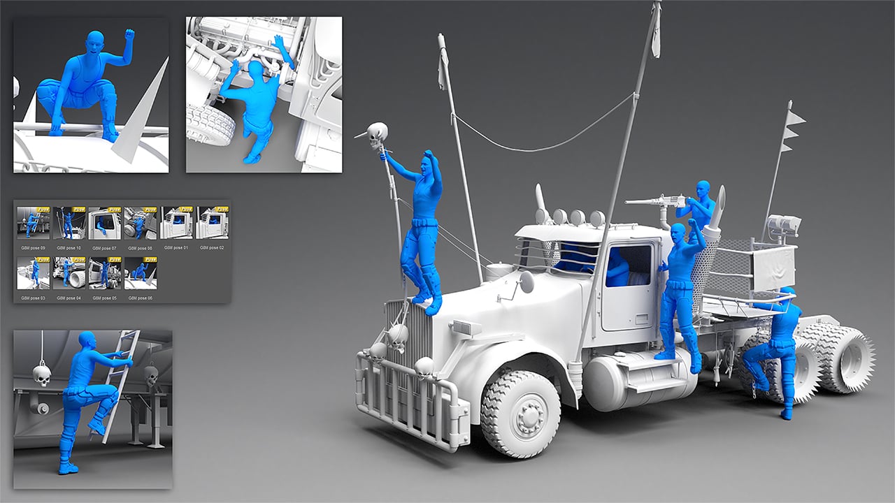 Post Apocalyptic Truck Post Apocalyptic Truck by: Mely3D, 3D Models by Daz 3D