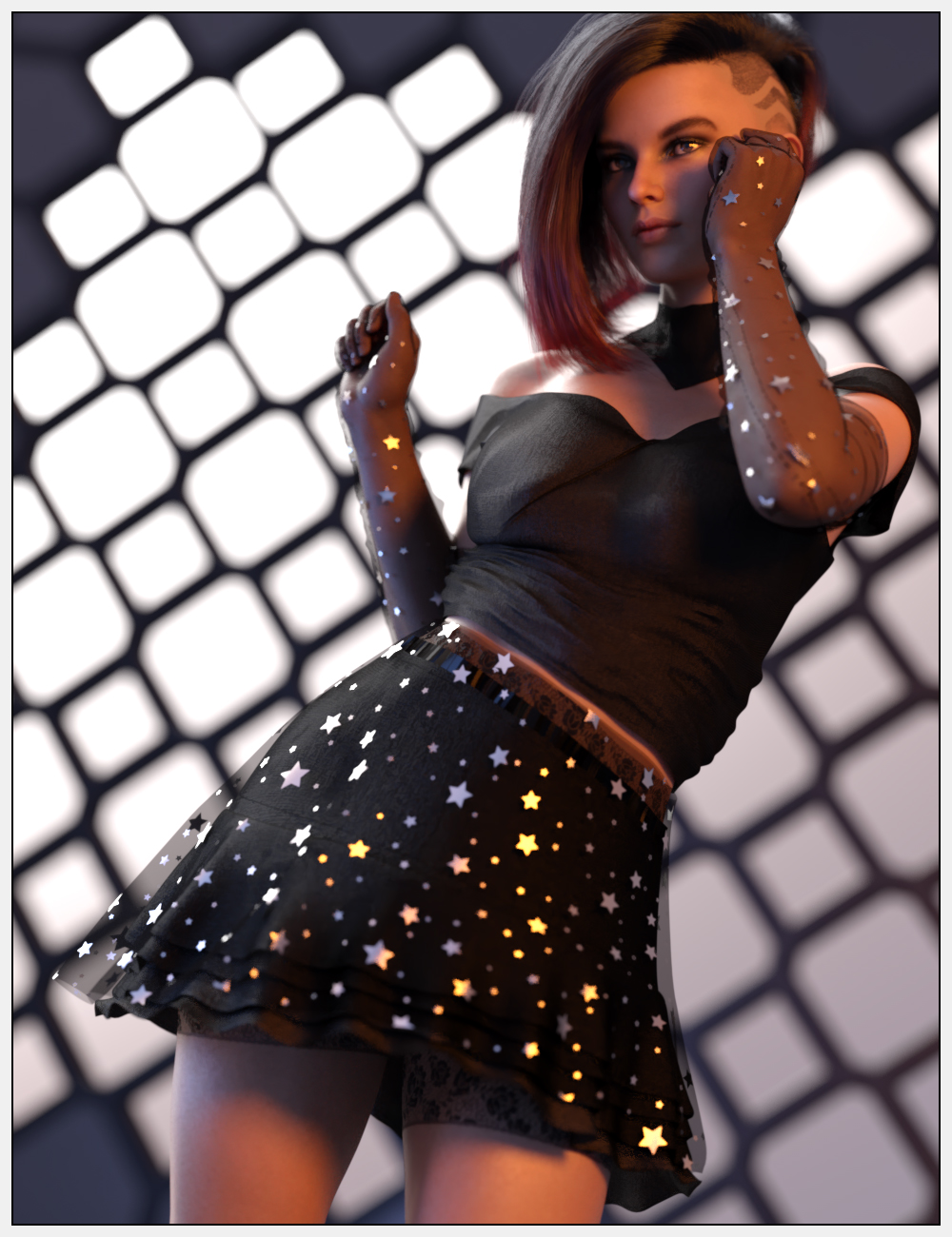 Texture Add-on for dForce Chic Party Fashion Outfit Texture Add-on for dForce Chic Party Fashion Outfit by: Nathy DesignSade, 3D Models by Daz 3D