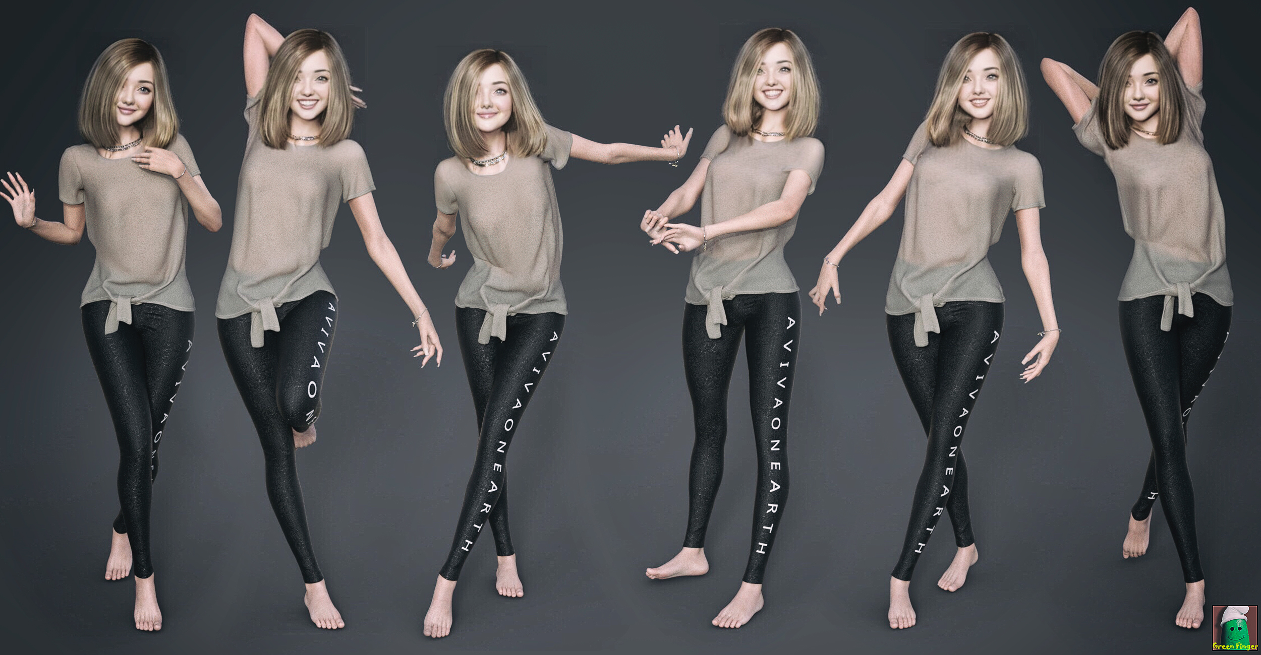 All Sweet Poses 4th Youth Collection by: , 3D Models by Daz 3D