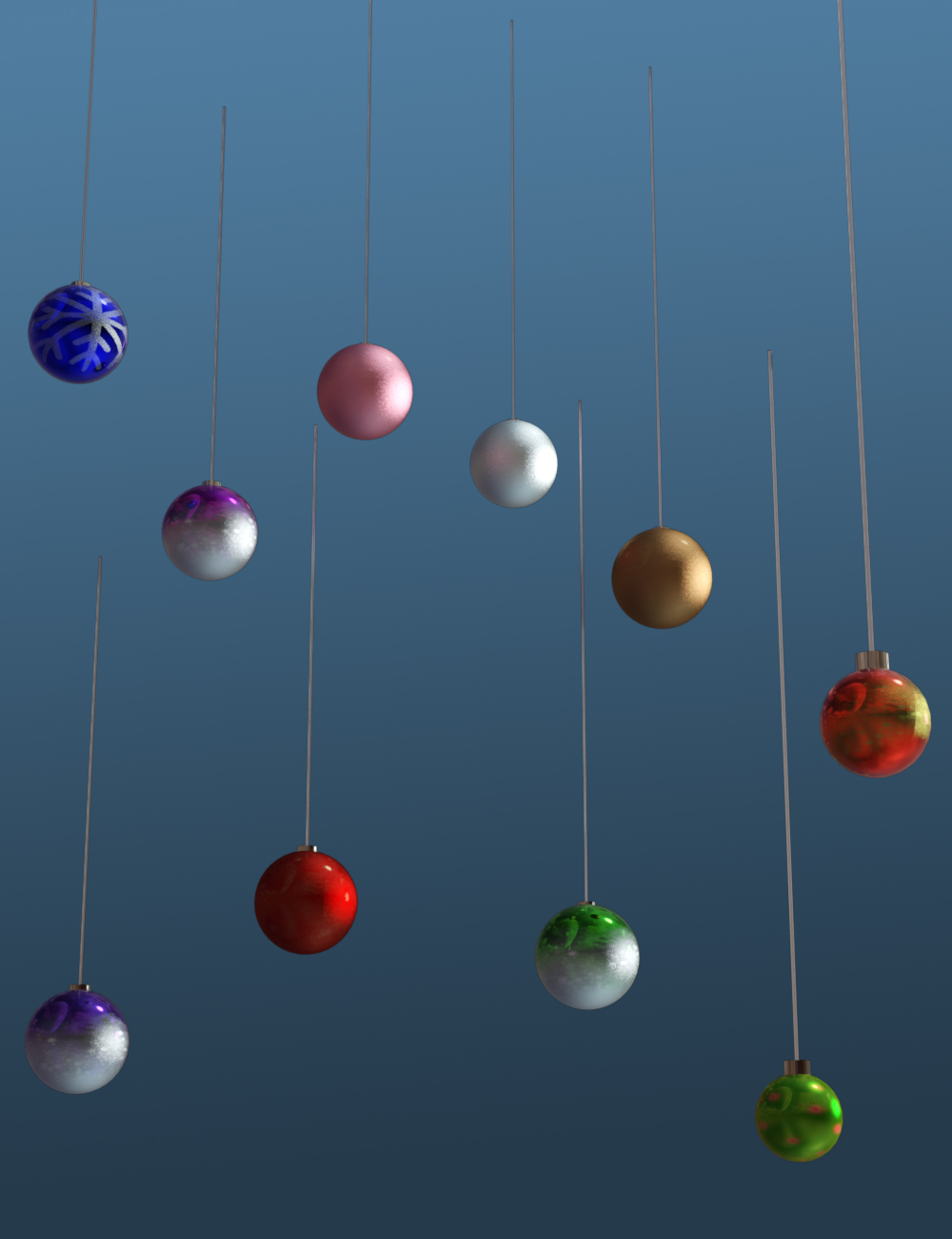 Festive Balls - Low Res Decorations and Shaders by: MartinJFrost, 3D Models by Daz 3D