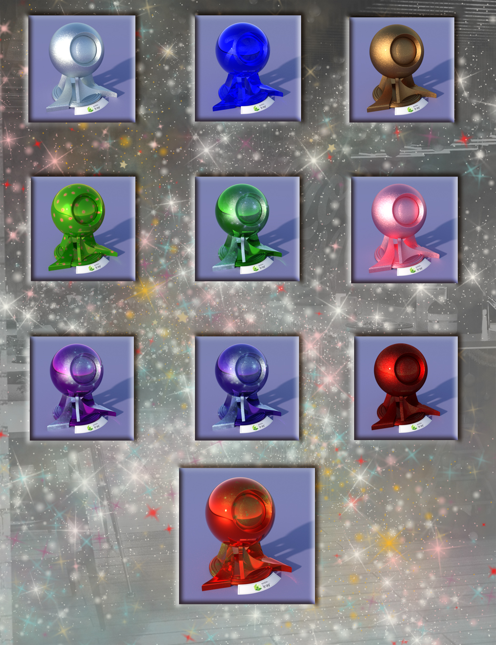 Festive Balls - Low Res Decorations and Shaders Festive Balls - Low Res Decorations and Shaders by: MartinJFrost, 3D Models by Daz 3D