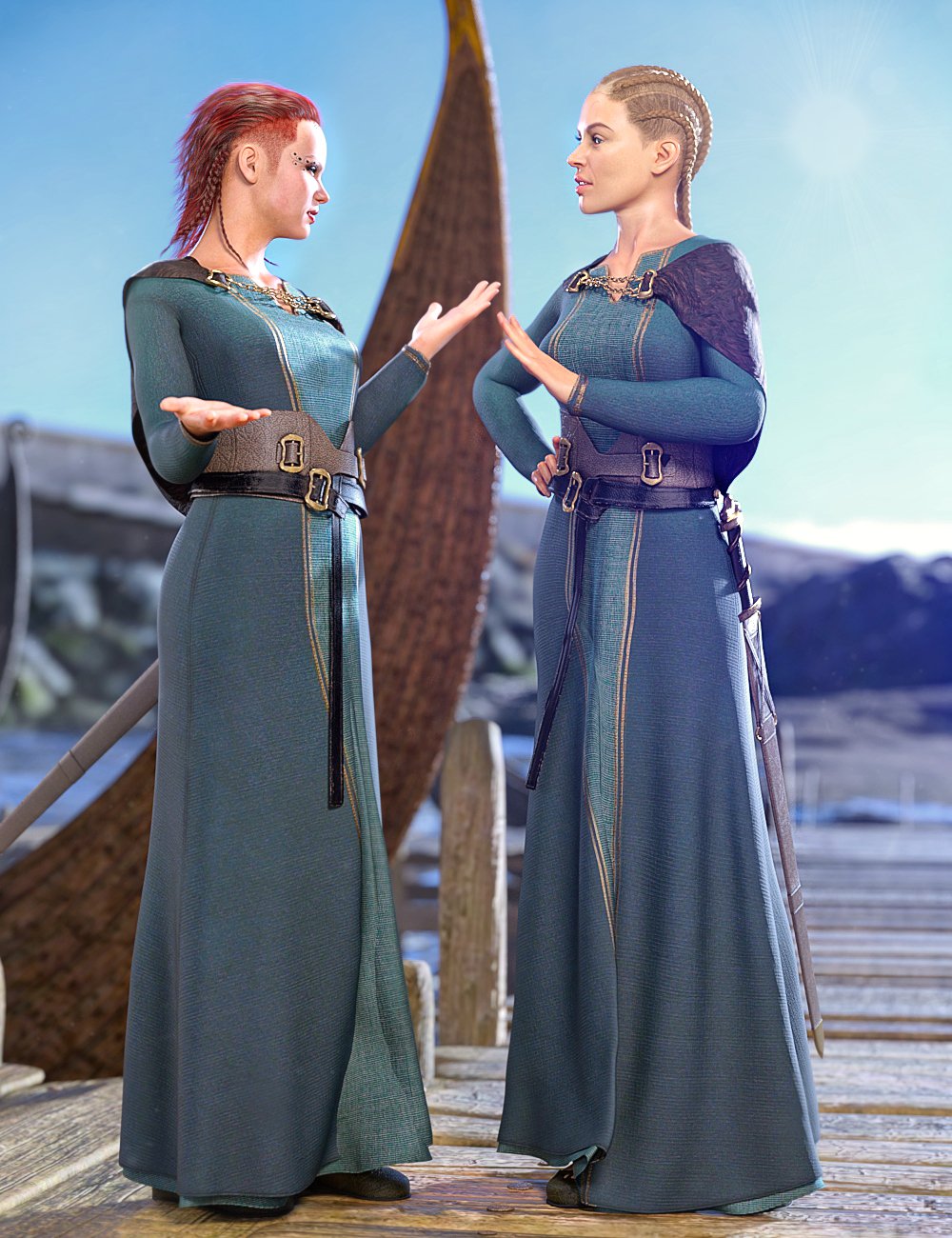 dForce Marida Gown Outfit for Genesis 8 Females by: Barbara BrundonMoonscape GraphicsSade, 3D Models by Daz 3D