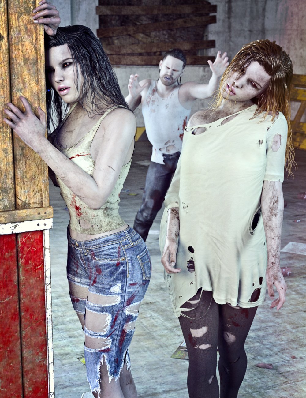 Z Night Terrors Pose Mega Set for Genesis 3 and 8 by: Zeddicuss, 3D Models by Daz 3D
