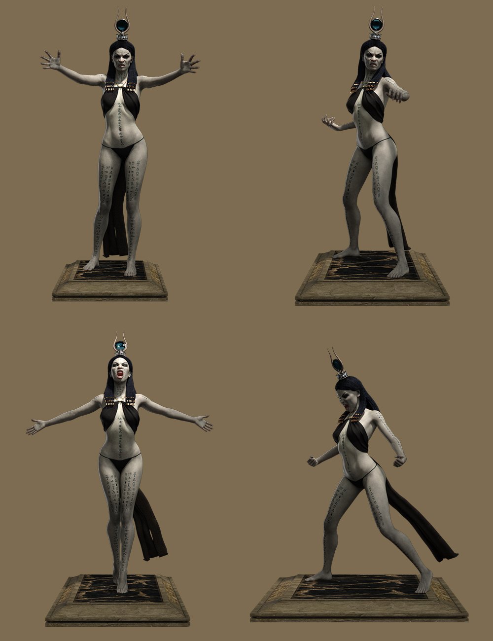 Dark Pharaoh Poses for Genesis 8 Female Dark Pharaoh Poses for Genesis 8 Female by: Ensary, 3D Models by Daz 3D