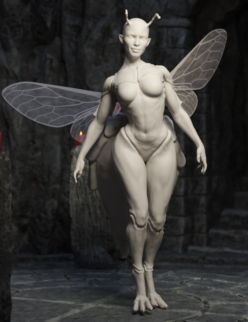 Wasp Queen for Genesis 8 Female by: RawArt, 3D Models by Daz 3D
