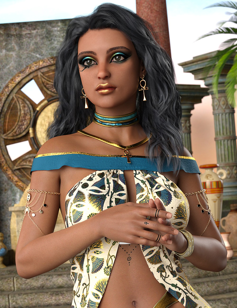 Elaheh HD for Genesis 8 Female by: AdieneVex, 3D Models by Daz 3D