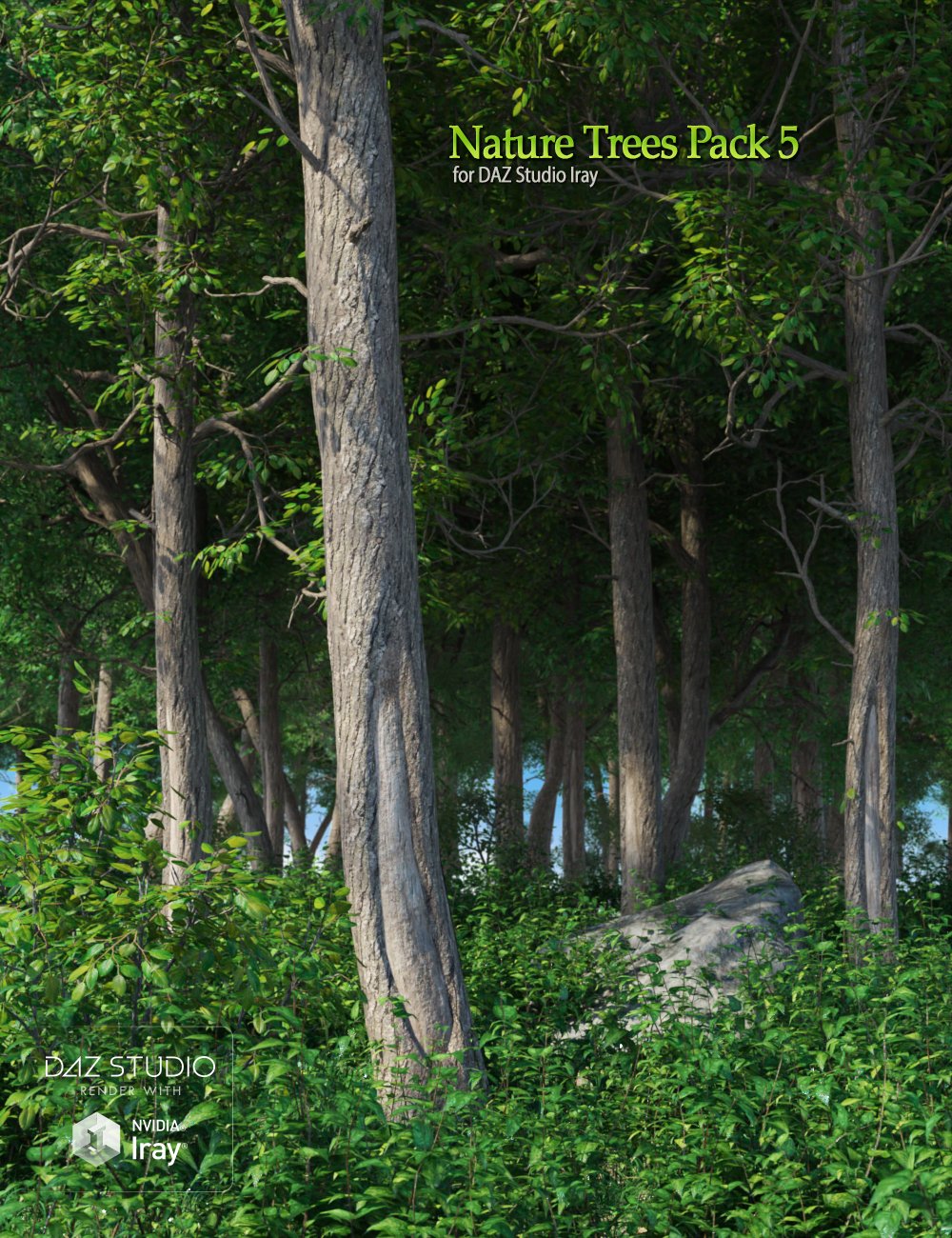 Nature Trees Pack 5 by: Andrey Pestryakov, 3D Models by Daz 3D