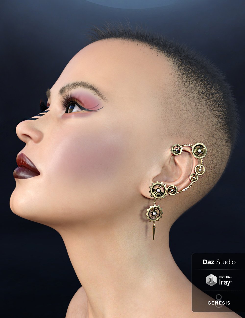 Fashion Basics: Ear Cuffs for Genesis 8 Female Fashion Basics: Ear Cuffs for Genesis 8 Female by: 3DStyle, 3D Models by Daz 3D