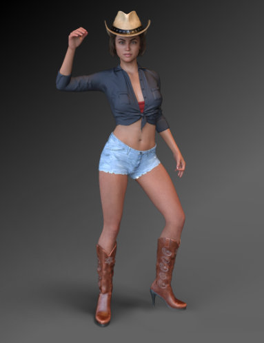 FG Cowgirl Outfit for Genesis 8 Females FG Cowgirl Outfit for Genesis 8 Females by: Fugazi1968Ironman, 3D Models by Daz 3D