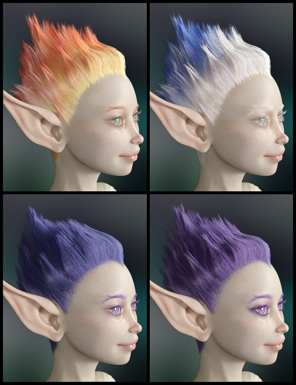 Orla Fae dForce Hair for Genesis 8 Female by: MABWillDupre, 3D Models by Daz 3D