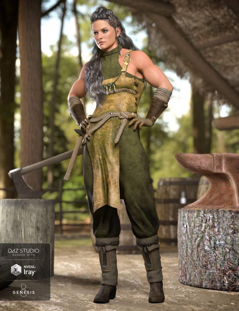 dForce Alerune Outfit Textures by: Anna Benjamin, 3D Models by Daz 3D