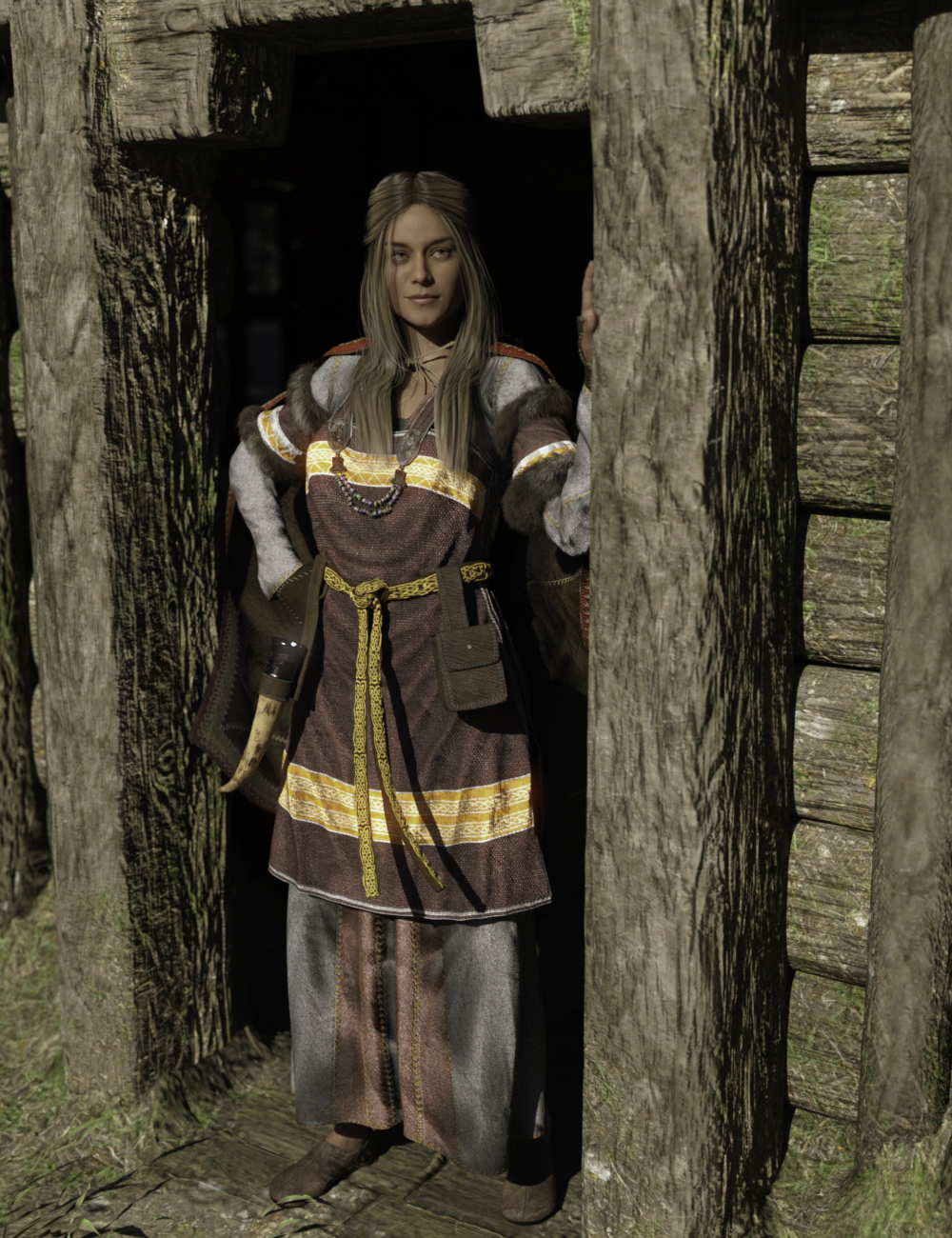 Viking Handmaiden for Genesis 8 Female with dForce Cloth and Fur Viking Handmaiden for Genesis 8 Female with dForce Cloth and Fur by: Sixus1 Media, 3D Models by Daz 3D