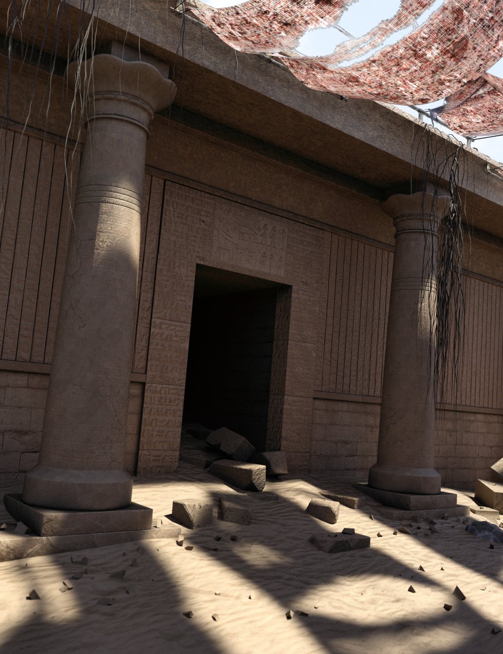 Pharaoh's Ruin by: Merlin Studios, 3D Models by Daz 3D