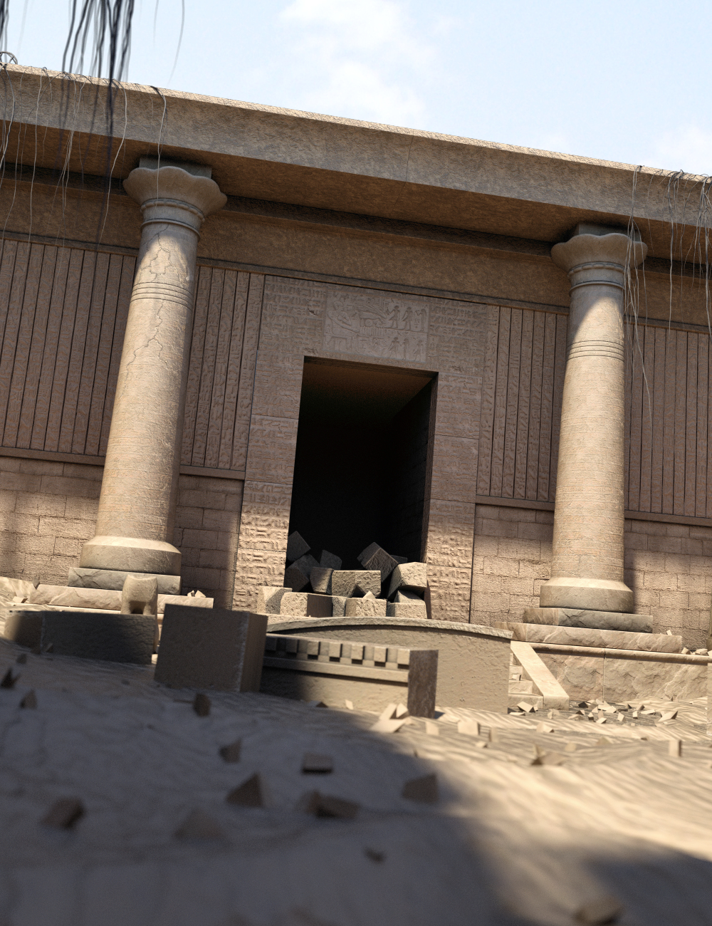 Pharaoh's Ruin by: Merlin Studios, 3D Models by Daz 3D