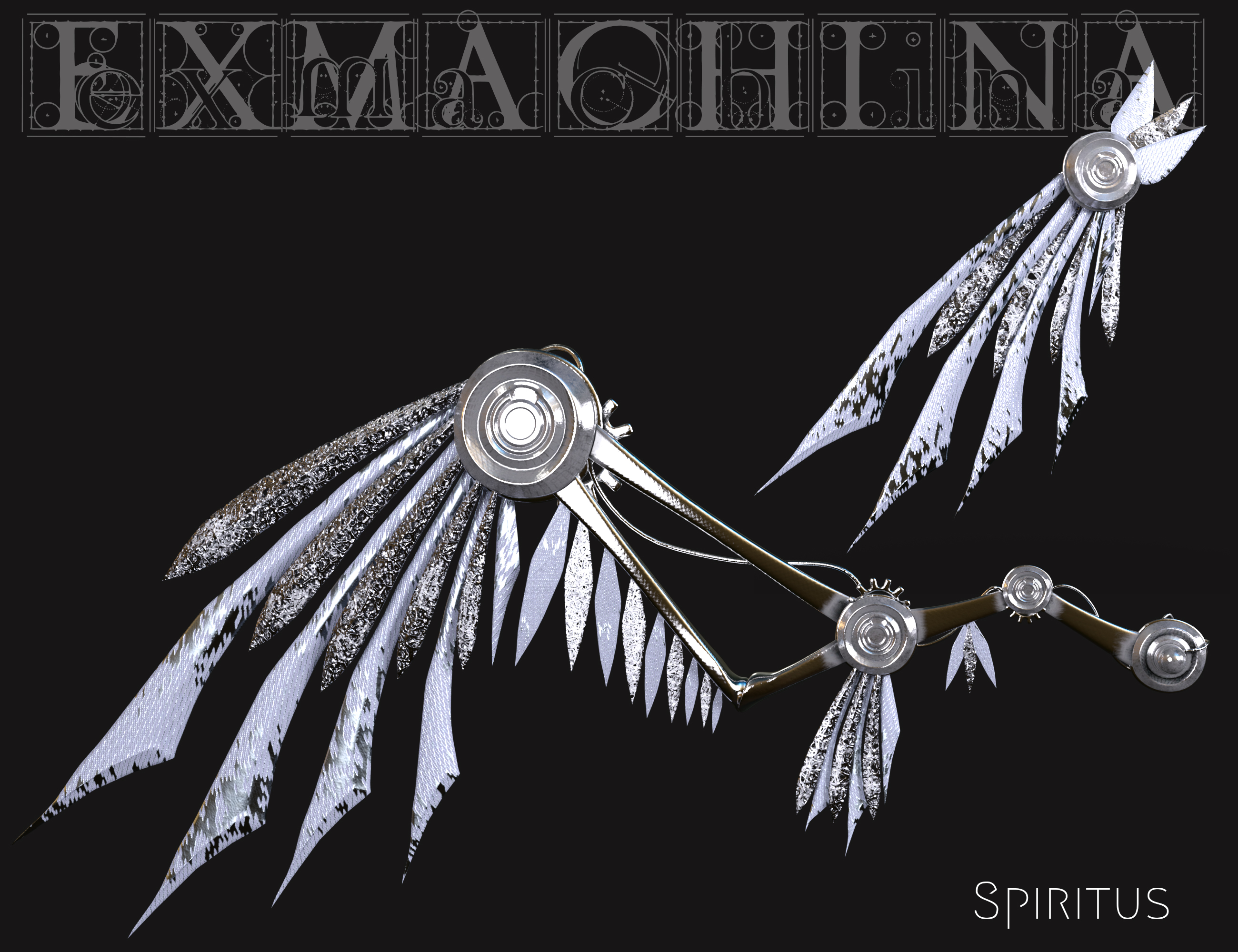 ExMachina Wings for Genesis 8 by: Skyewolf, 3D Models by Daz 3D