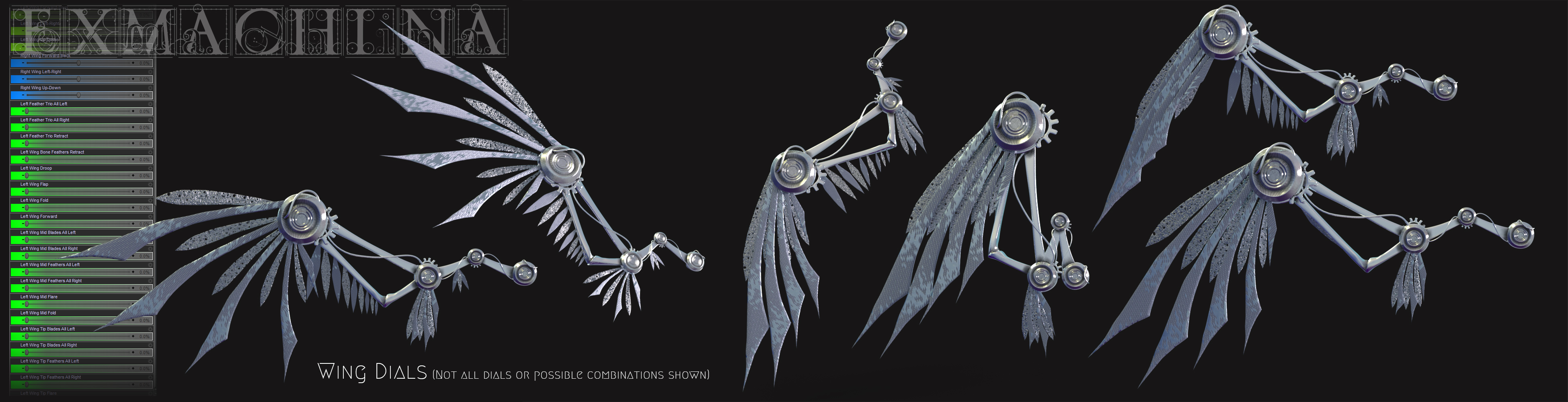 ExMachina Wings for Genesis 8 ExMachina Wings for Genesis 8 by: Skyewolf, 3D Models by Daz 3D