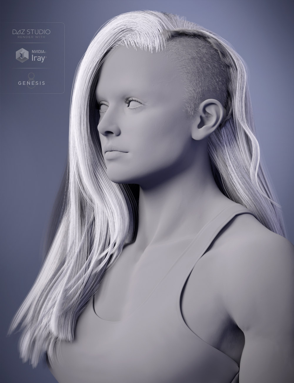 Dynah Hair for Genesis 8 Females by: Propschick, 3D Models by Daz 3D