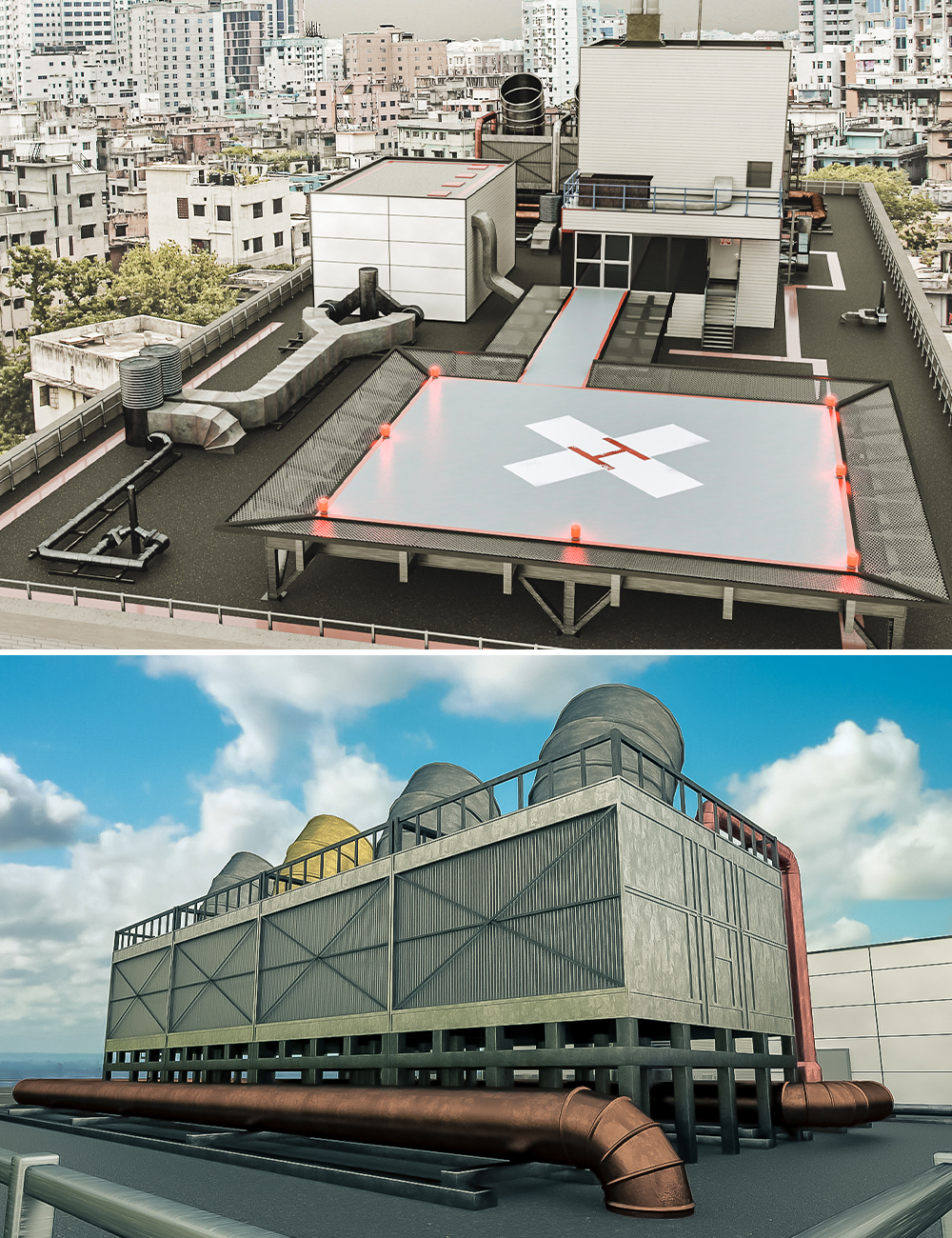 Hospital Helipad by: Tesla3dCorp, 3D Models by Daz 3D